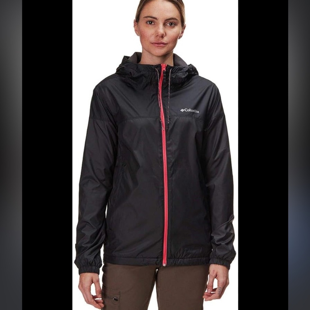 Columbia fleece lined wind breaker jacket